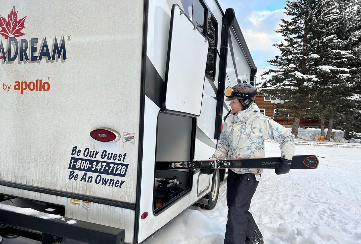 CanaDream Class C MHA Maxi Motorhome in Campground